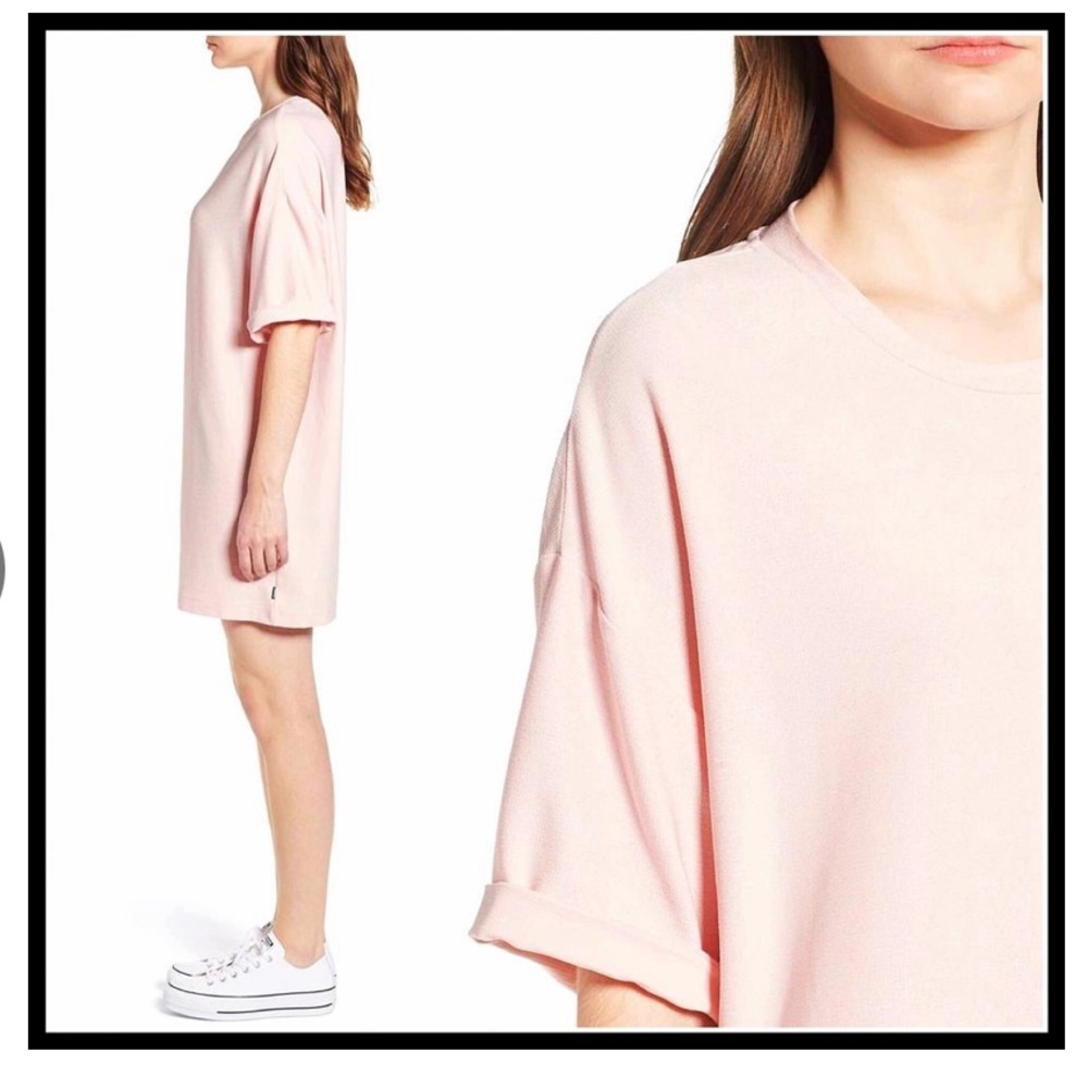 CONVERSE x Miley Cyrus Pink Shirt/Dress - Picture 6 of 14